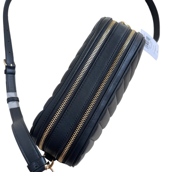 Coach Jes Crossbody Bag with Puffy Linear Quilting C1569 Black Gold Hardware - Picture 10 of 15